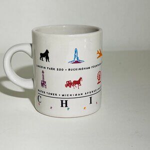 Luke-A-Tuke VTG Chicago Souvenir Mini Coffee Espresso Demi Tasse Mug 3 1/2 oz